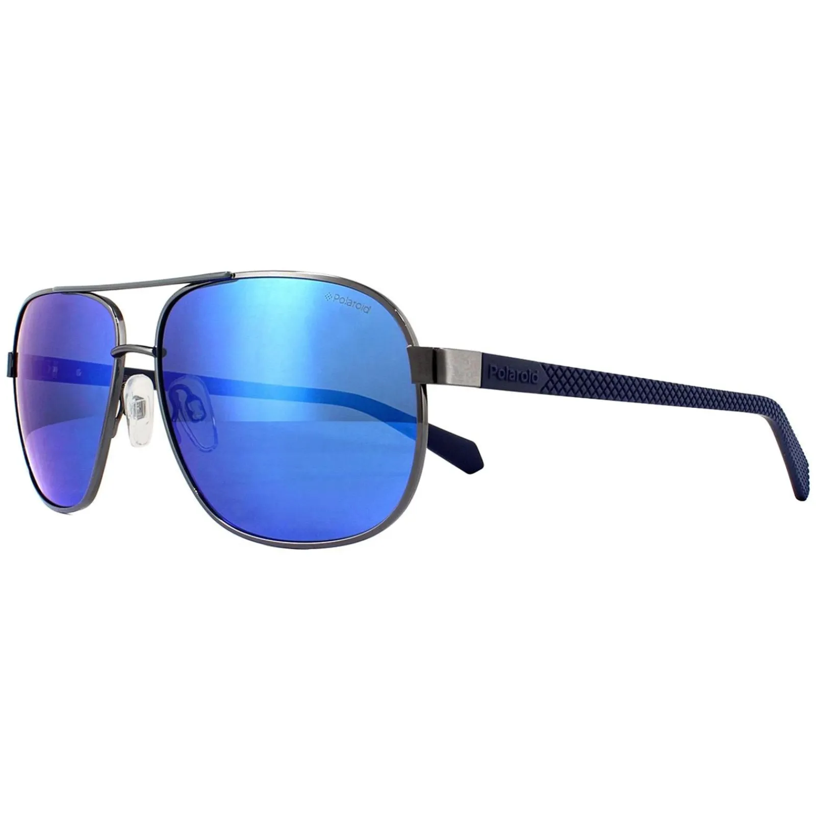 Polaroid Polarised|Aviator^Sunglasses PLD 2059/S KJ1 5X Dark Ruthenium Grey Blue Mirror