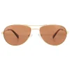 Polaroid Polarised|Aviator^Sunglasses PLD 2100/S/X AOZ HE Matte Gold Copper Polarized