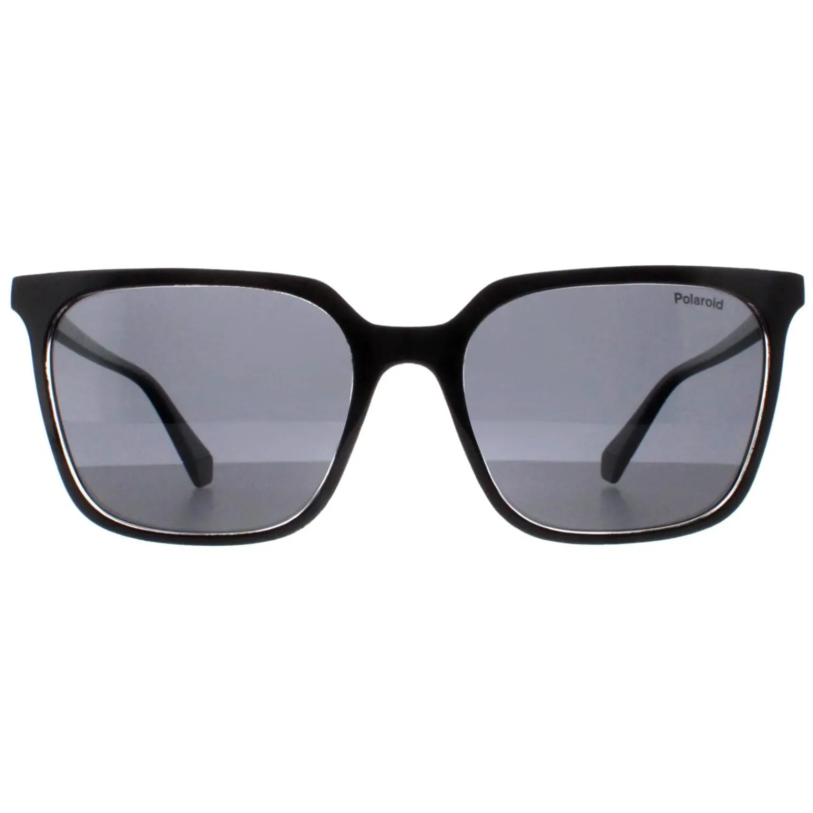 Polaroid Polarised|Rectangle^Sunglasses PLD 4163/S 7C5 M9 Black Crystal Grey Polarized
