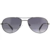 Polaroid Polarised|Aviator^Sunglasses PLD 2100/S/X R80 WJ Semi Matte Dark Ruthenium Grey