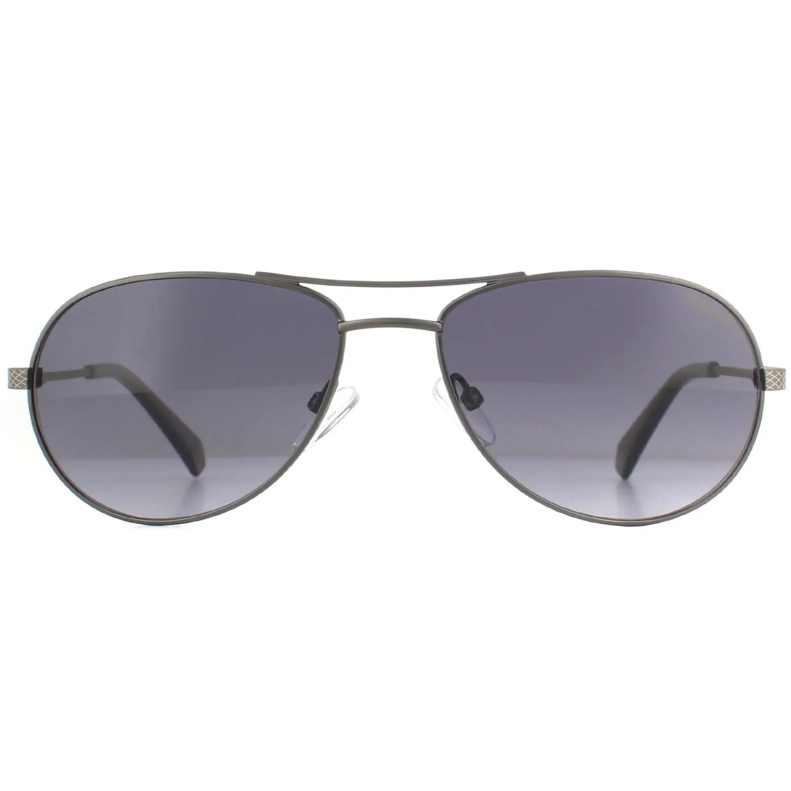 Polaroid Polarised|Aviator^Sunglasses PLD 2100/S/X R80 WJ Semi Matte Dark Ruthenium Grey
