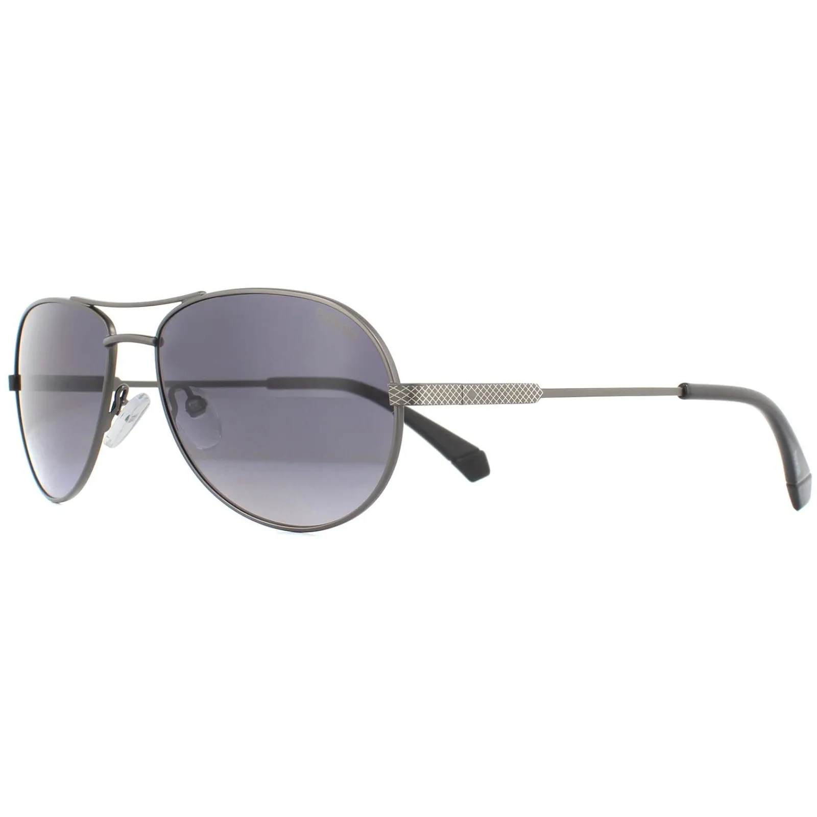 Polaroid Polarised|Aviator^Sunglasses PLD 2100/S/X R80 WJ Semi Matte Dark Ruthenium Grey