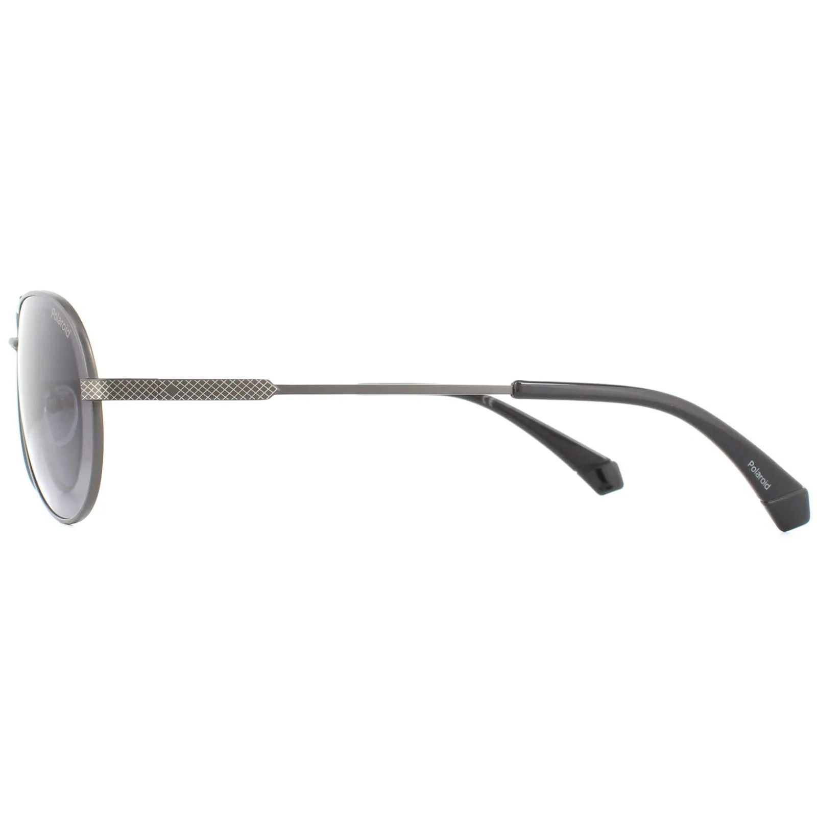 Polaroid Polarised|Aviator^Sunglasses PLD 2100/S/X R80 WJ Semi Matte Dark Ruthenium Grey