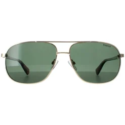 Polaroid Polarised|Aviator^Sunglasses PLD 2074/S/X J5G UC Gold Green Polarized