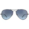Polaroid Polarised|Aviator^Sunglasses PLD 1017/S 003 WJ Matte Black Grey Gradient Polari