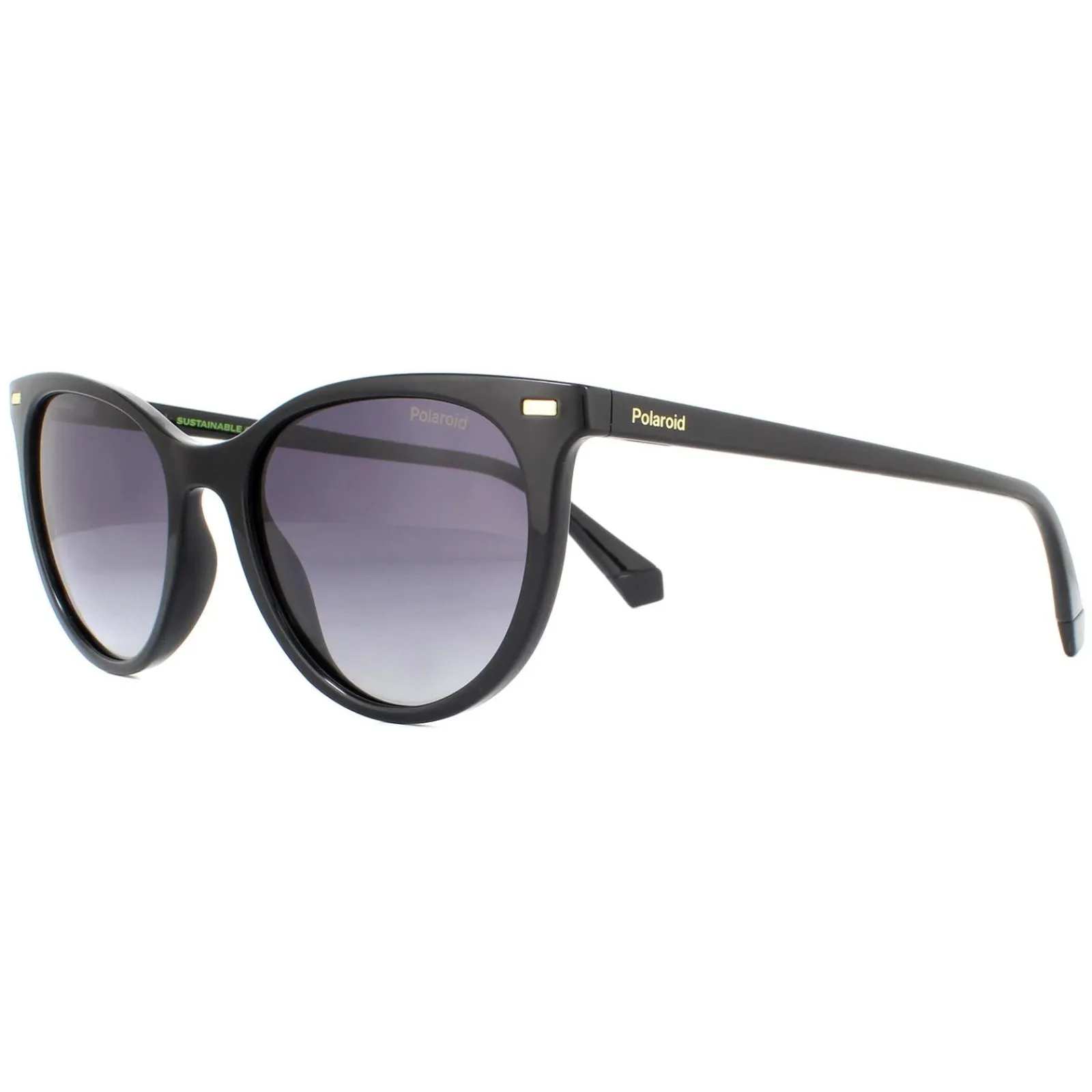 Polaroid Polarised^Sunglasses PLD 4107/S 807 WJ Black Grey Grey Gradient Polariz