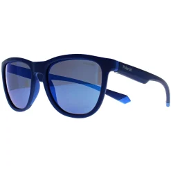 Polaroid Polarised|Polaroid^Sunglasses PLD 2133/S ZX9 5X Blue Azure Blue Mirror Polarized