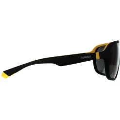 Polaroid Rectangle|Polaroid^Sunglasses PLD 2152/S PGC M9 Matte Black Yellow Grey Polarize