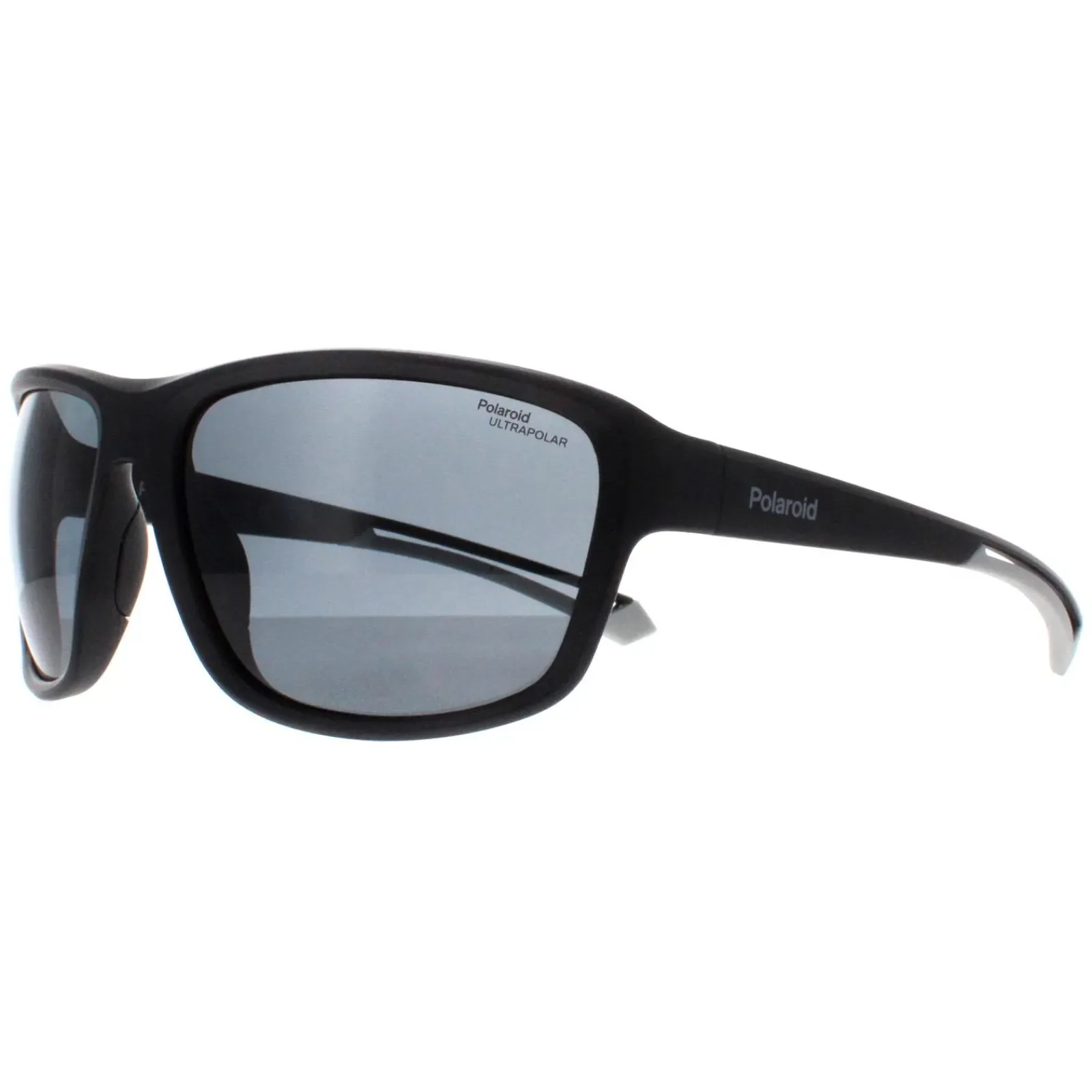 Polaroid Polarised|Rectangle^Sunglasses PLD 7049/S 003 E3 Matte Black Grey Polarized High