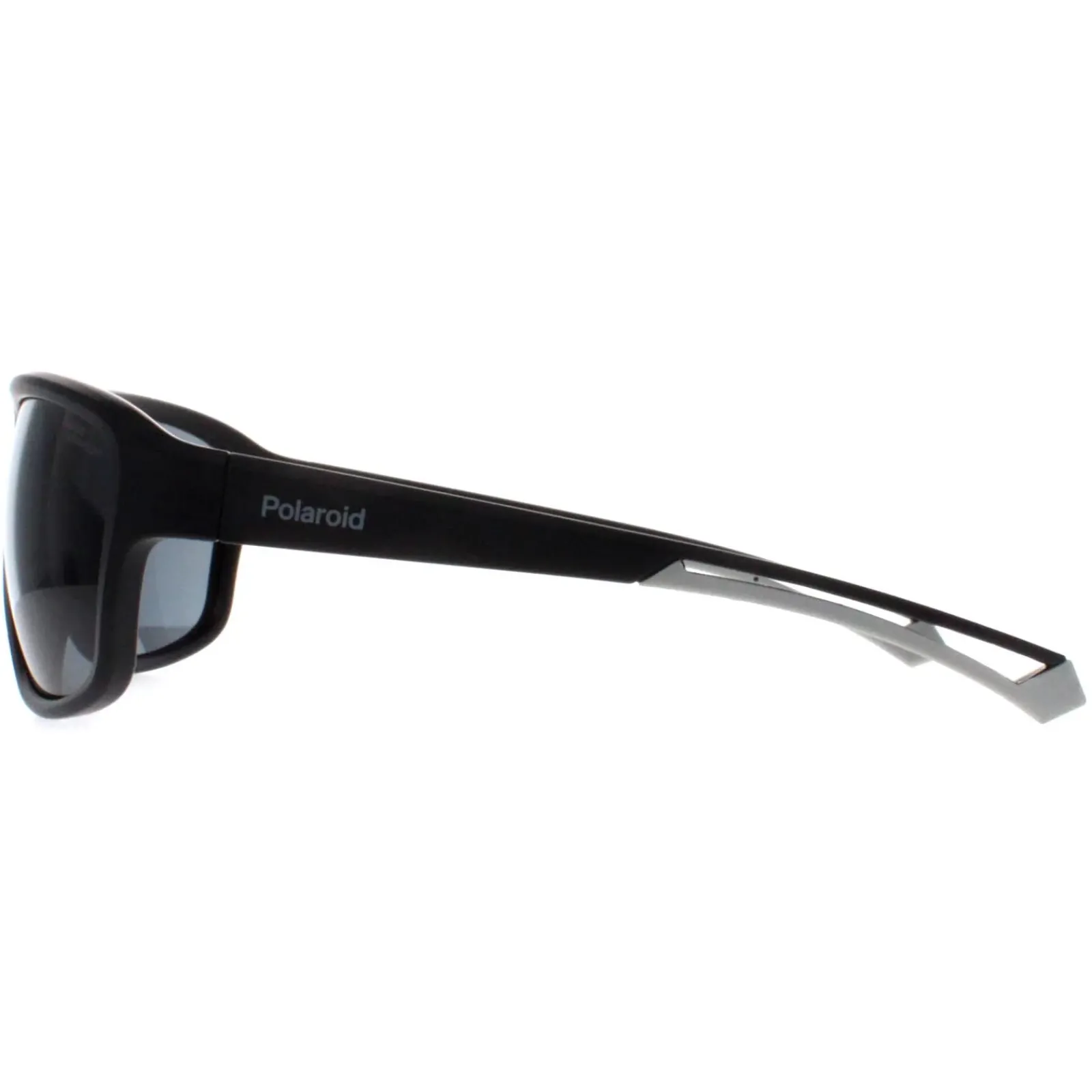 Polaroid Polarised|Rectangle^Sunglasses PLD 7049/S 003 E3 Matte Black Grey Polarized High