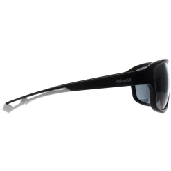 Polaroid Polarised|Rectangle^Sunglasses PLD 7049/S 003 E3 Matte Black Grey Polarized High