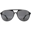 Polaroid Polarised|Aviator^Sunglasses PLD 4162/S 7C5 M9 Black Crystal Grey Polarized