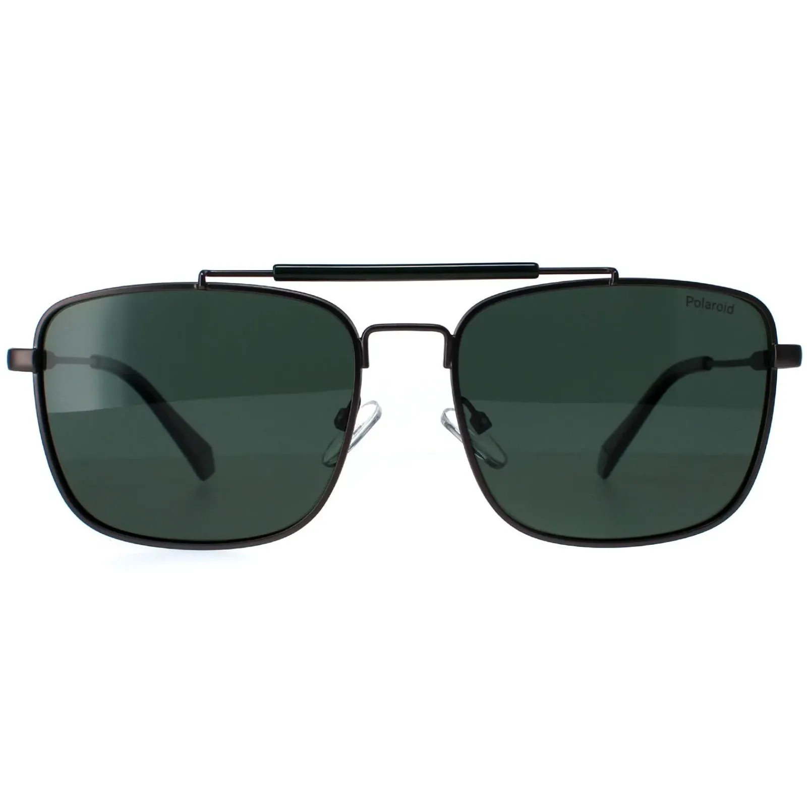 Polaroid Rectangle|Polaroid^Sunglasses PLD 2111/S R80/UC Matte Dark Ruthenium Green Polar