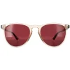 Polaroid Rectangle|Polaroid^Sunglasses PLD 4152/S 10A 0I Transparent Beige and Havana Red