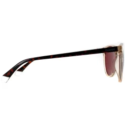 Polaroid Rectangle|Polaroid^Sunglasses PLD 4152/S 10A 0I Transparent Beige and Havana Red