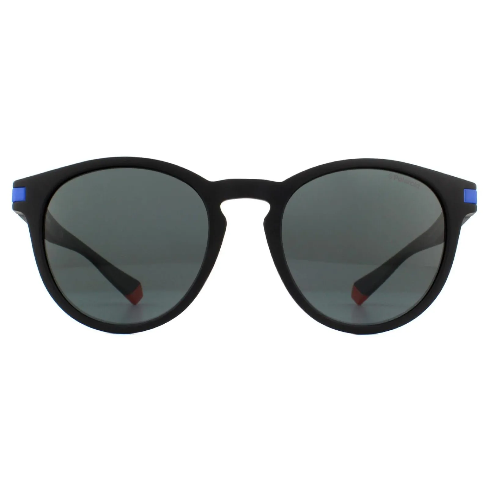 Polaroid Polarised^Sunglasses PLD 2087/S 0VK M9 Matte Black Blue Grey Polarized