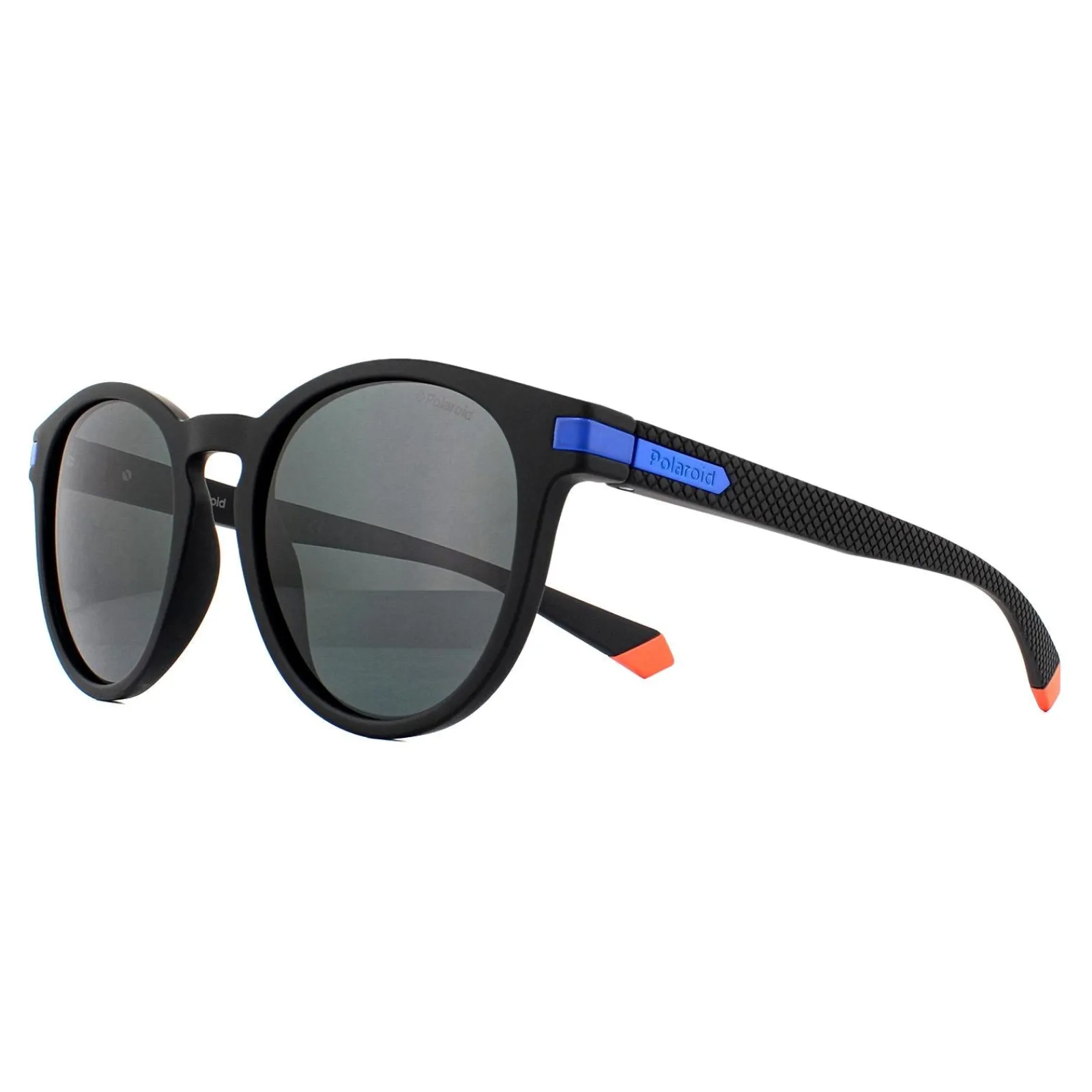 Polaroid Polarised^Sunglasses PLD 2087/S 0VK M9 Matte Black Blue Grey Polarized