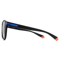 Polaroid Polarised^Sunglasses PLD 2087/S 0VK M9 Matte Black Blue Grey Polarized