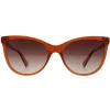 Polaroid Polarised|Cat-Eye^Sunglasses PLD 4179/S FMP LA Ochre Brown Gradient Polarized
