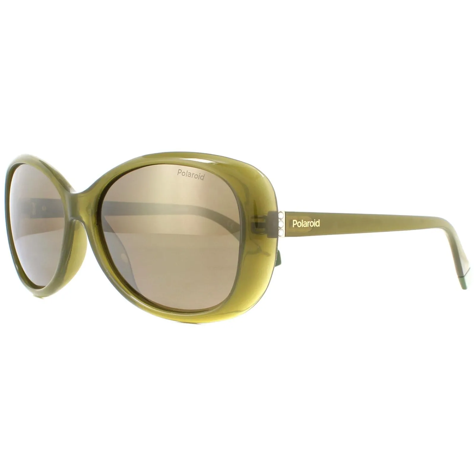 Polaroid Polarised^Sunglasses PLD 4097/S 4C3 LM Olive Grey Gold Mirror Polarized
