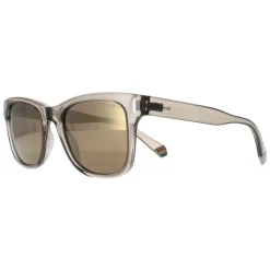 Polaroid Polarised|Rectangle^Sunglasses PLD 6206/S 10A LM Beige Grey Gold Mirror Polarized