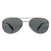 Polaroid Polarised^Sunglasses PLD 6070/S/X J2B M9 Silver Red Grey Polarized