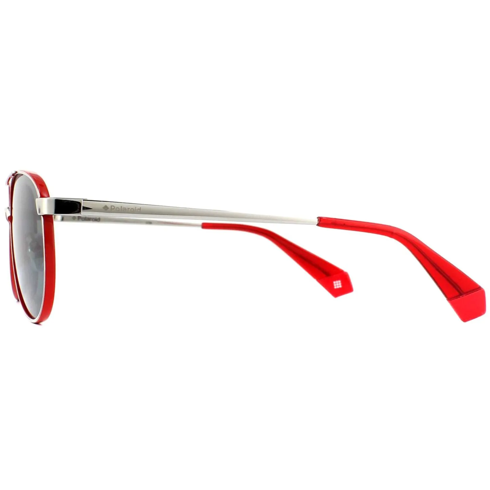 Polaroid Polarised^Sunglasses PLD 6070/S/X J2B M9 Silver Red Grey Polarized