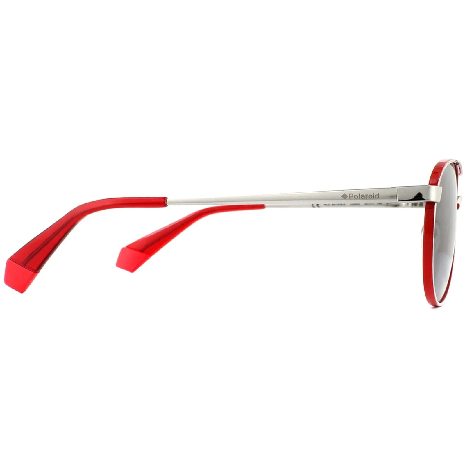 Polaroid Polarised^Sunglasses PLD 6070/S/X J2B M9 Silver Red Grey Polarized