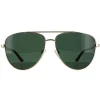 Polaroid Polarised|Aviator^Sunglasses PLD 4126/S J5G UC Gold Green Polarized