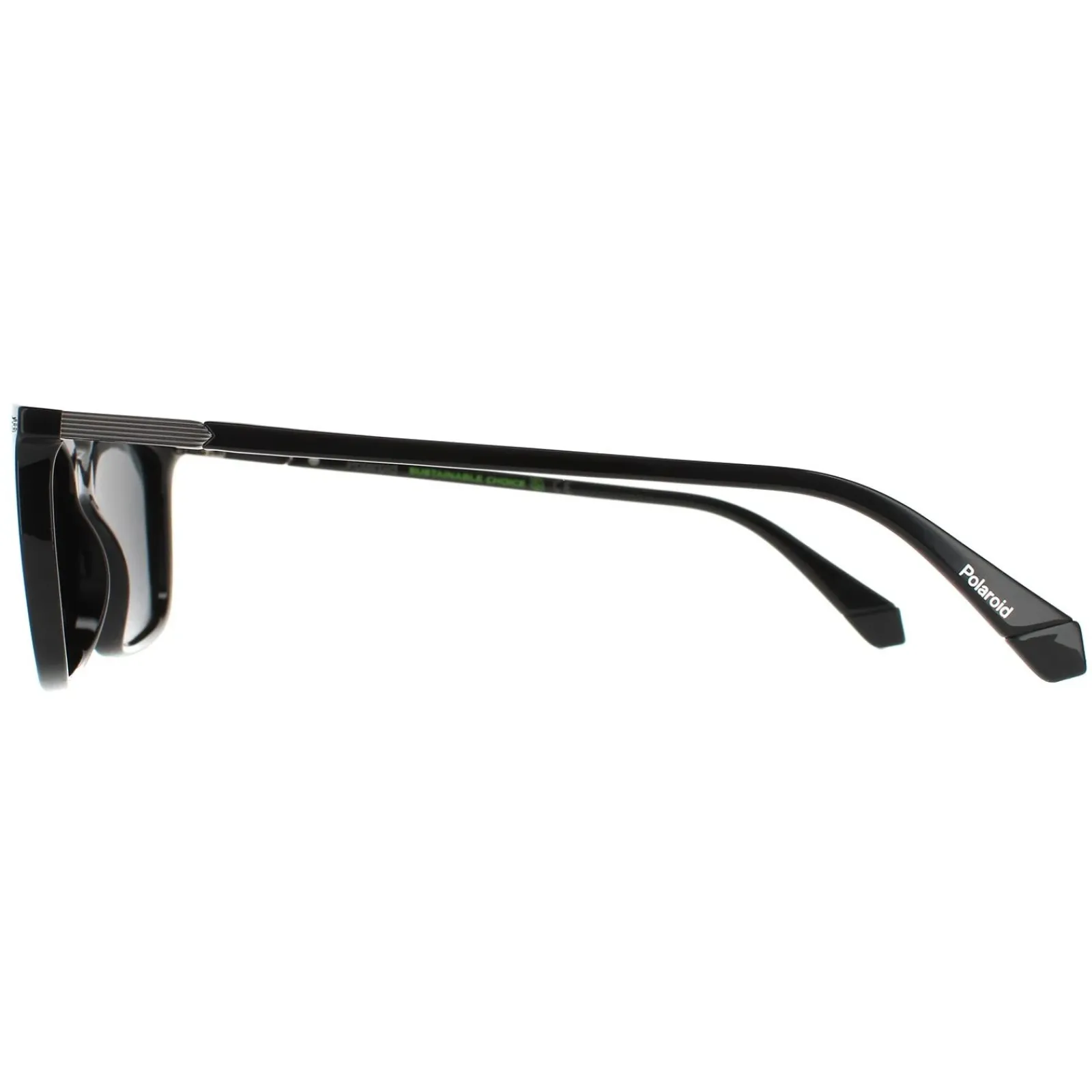 Polaroid Polarised|Rectangle^Sunglasses PLD 2117/S 807 M9 Black Grey Polarized