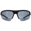 Polaroid Polarised|Rectangle^Sunglasses PLD 7048/S 003 E3 Matte Black Grey Polarized High