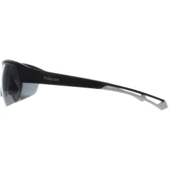 Polaroid Polarised|Rectangle^Sunglasses PLD 7048/S 003 E3 Matte Black Grey Polarized High