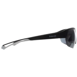 Polaroid Polarised|Rectangle^Sunglasses PLD 7048/S 003 E3 Matte Black Grey Polarized High