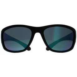 Polaroid Polarised|Wrap^Sunglasses PLD 7005/S 3OL 5Z Matte Black Green Mirror Polariz
