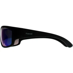 Polaroid Polarised|Wrap^Sunglasses PLD 7005/S 3OL 5Z Matte Black Green Mirror Polariz