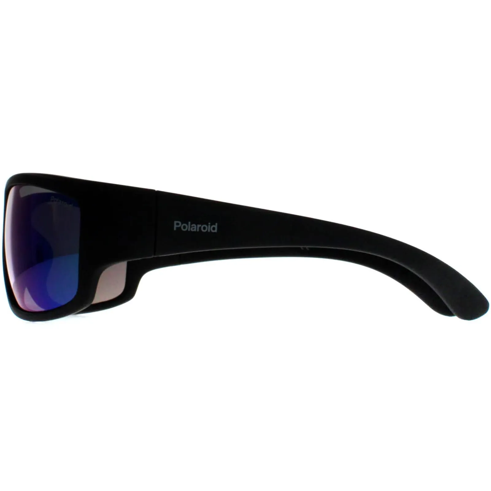 Polaroid Polarised|Wrap^Sunglasses PLD 7005/S 3OL 5Z Matte Black Green Mirror Polariz