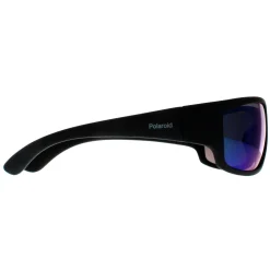 Polaroid Polarised|Wrap^Sunglasses PLD 7005/S 3OL 5Z Matte Black Green Mirror Polariz