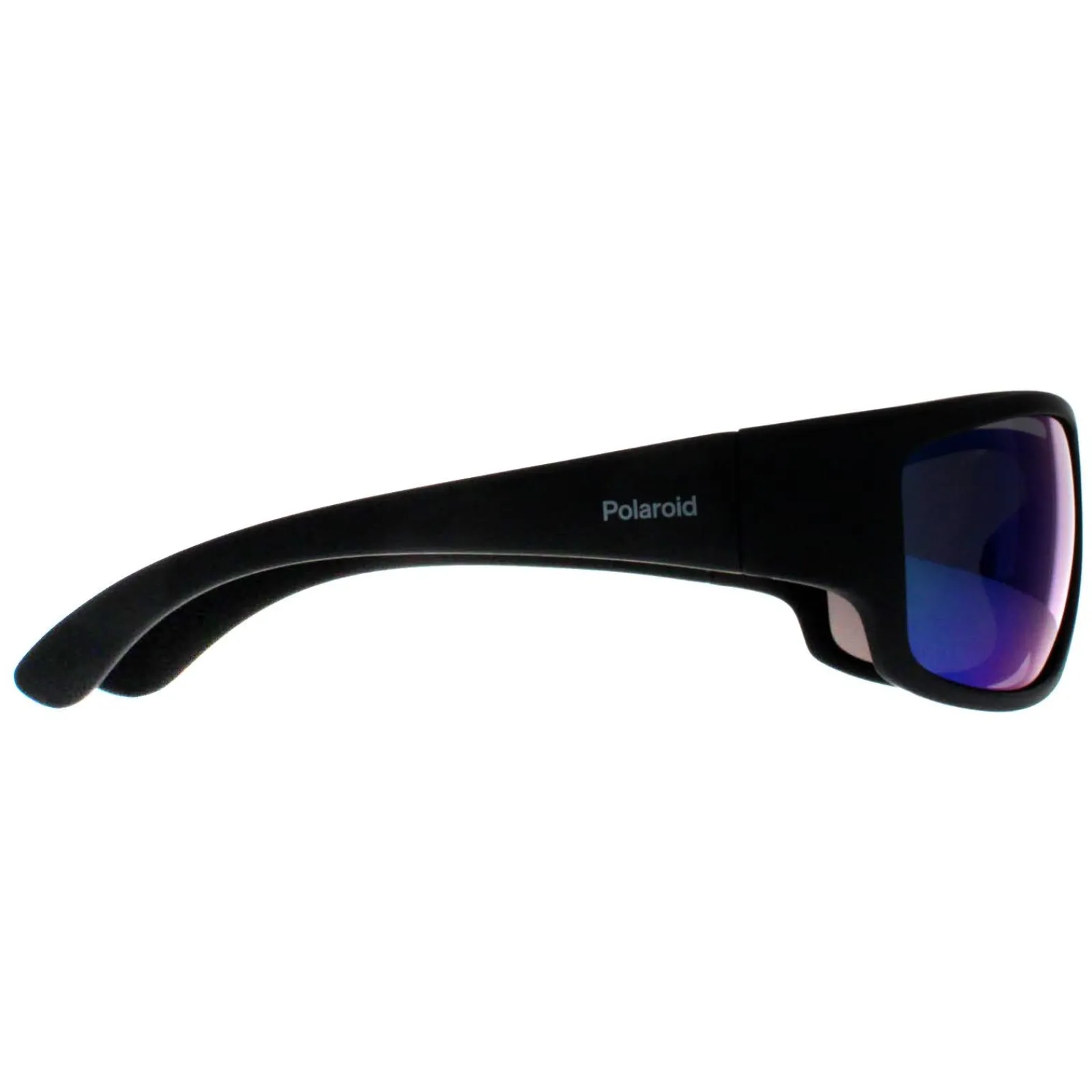 Polaroid Polarised|Wrap^Sunglasses PLD 7005/S 3OL 5Z Matte Black Green Mirror Polariz