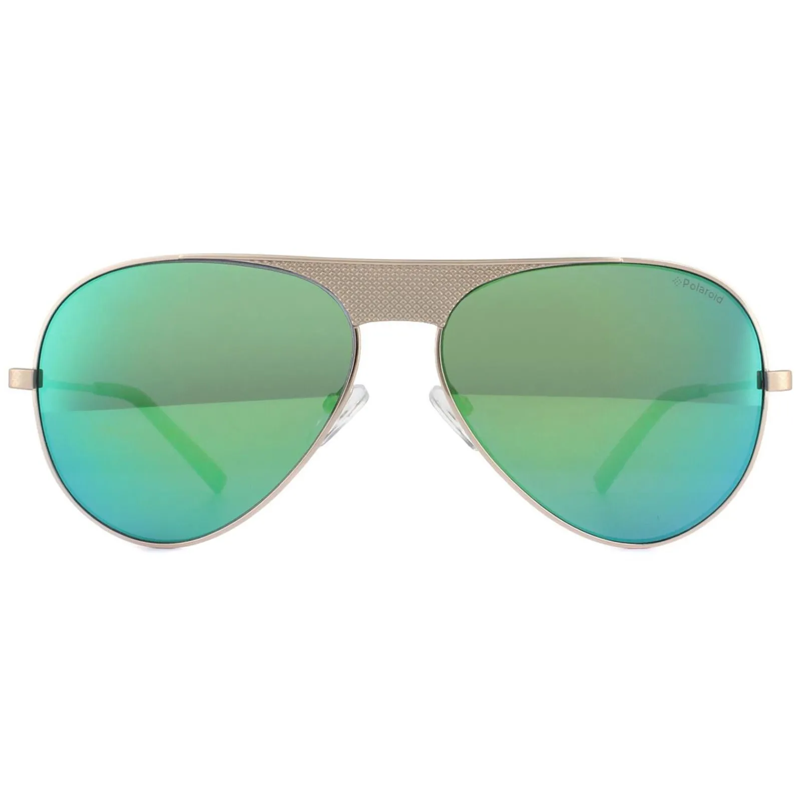Polaroid Polarised^Sunglasses PLD 2067/S/X 3YG 5Z Light Gold Grey Metallic Green