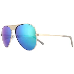 Polaroid Polarised^Sunglasses PLD 2067/S/X 3YG 5Z Light Gold Grey Metallic Green