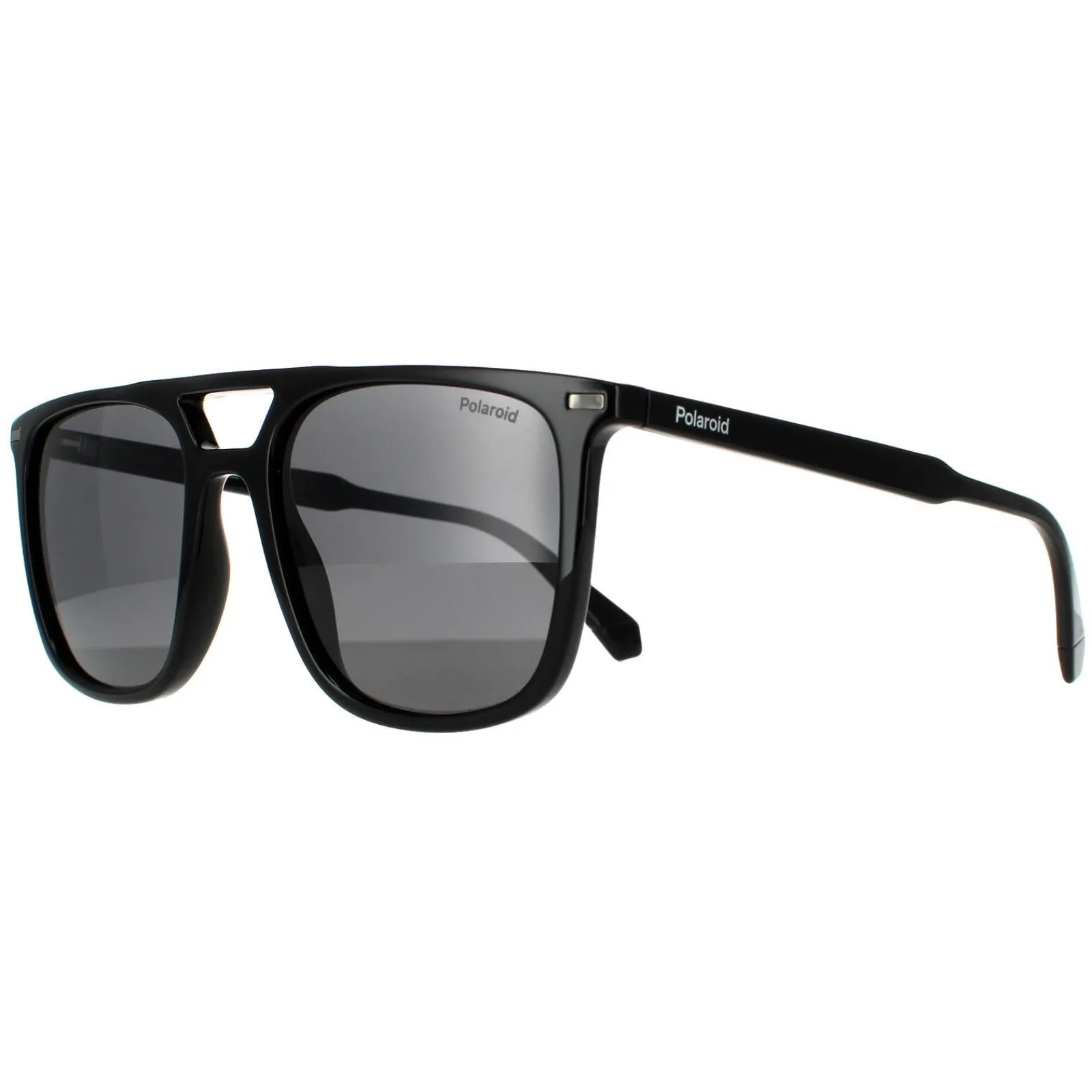 Polaroid Polarised|Rectangle^Sunglasses PLD 4123/S 807 M9 Black Grey Polarized