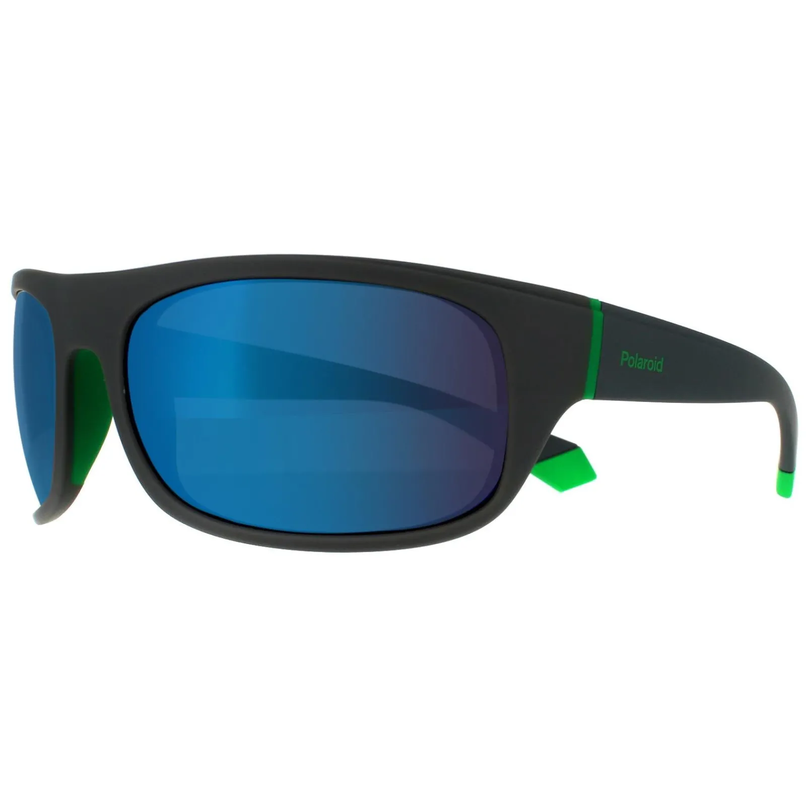 Polaroid Polarised|Wrap^Sunglasses PLD 2125/S 3U5 5Z Grey Green Grey Green Mirror Pol