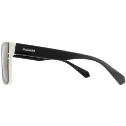 Polaroid Polarised|Rectangle^Sunglasses PLD 6086/S/X 9HT M9 Black Ivory Grey Polarized