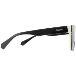 Polaroid Polarised|Rectangle^Sunglasses PLD 6086/S/X 9HT M9 Black Ivory Grey Polarized