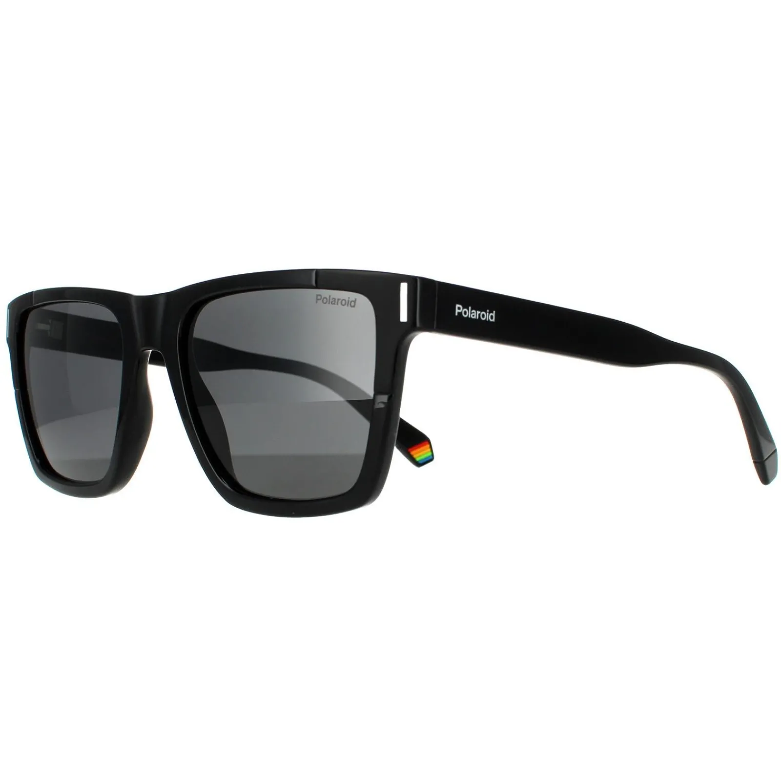 Polaroid Polarised|Rectangle^Sunglasses PLD 6176/S 807 M9 Black Grey Polarized