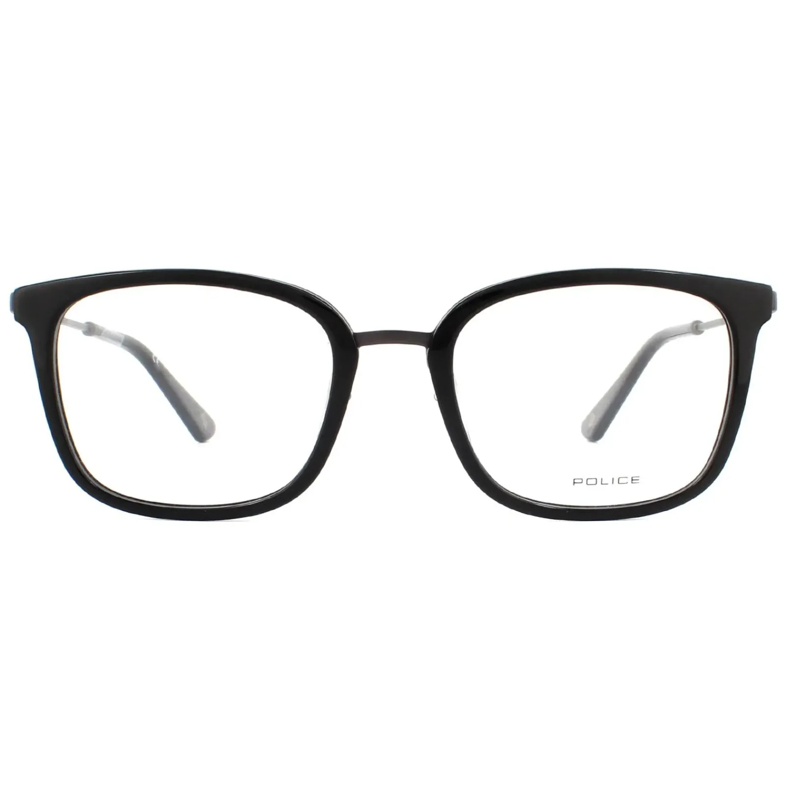 Police Square^Glasses Frames Avenue 3 VPL561 0700 Shiny Black Men