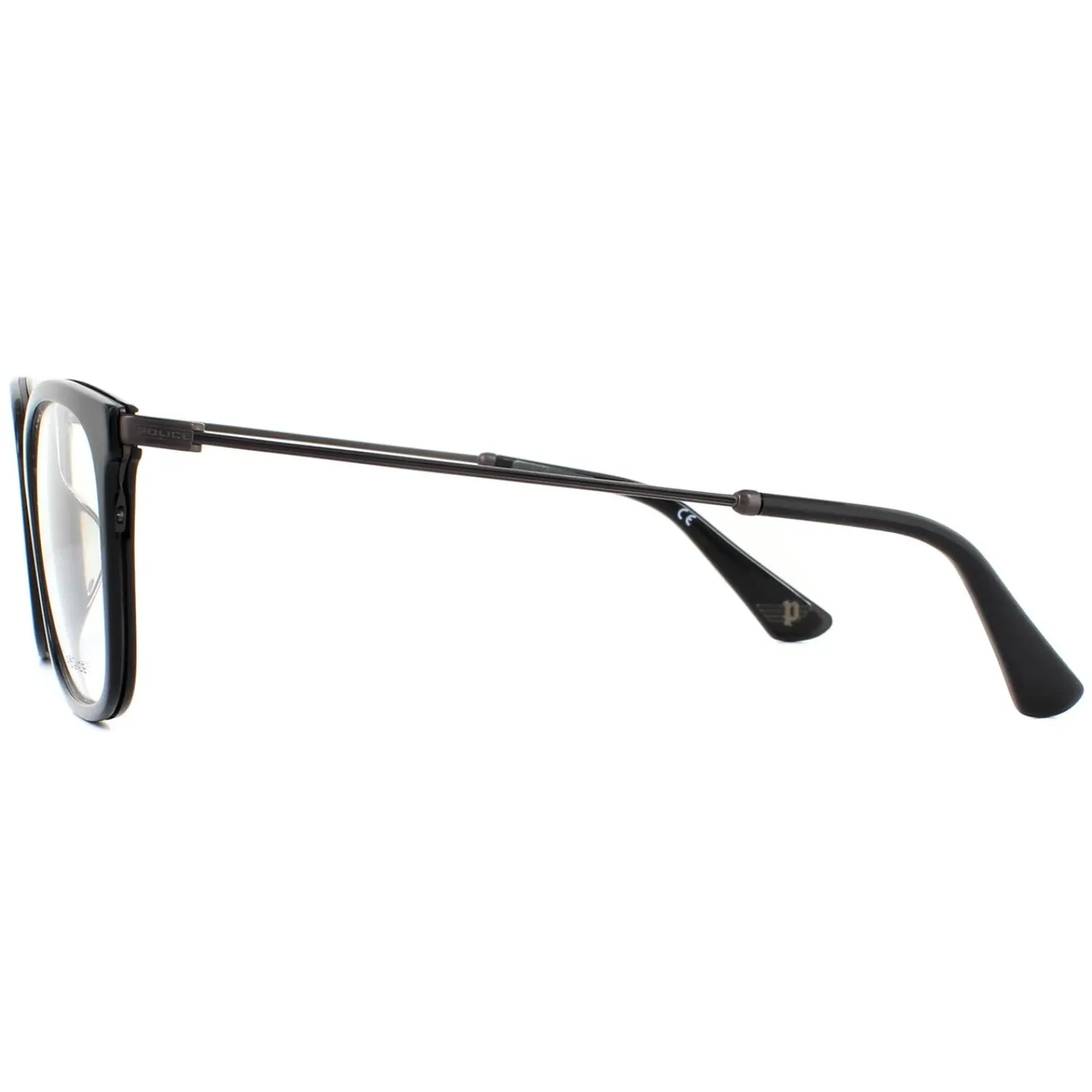 Police Square^Glasses Frames Avenue 3 VPL561 0700 Shiny Black Men