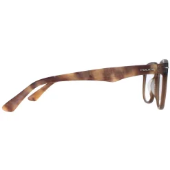 Police Round^Glasses Frames Blackbird 4 VPL392 6W8M Brown Men