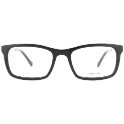 Police Square^Glasses Frames Victory 2 VPL262N 0700 Shiny Black Men
