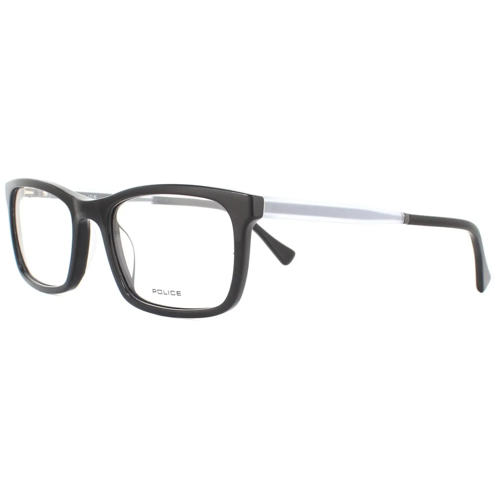 Police Square^Glasses Frames Victory 2 VPL262N 0700 Shiny Black Men